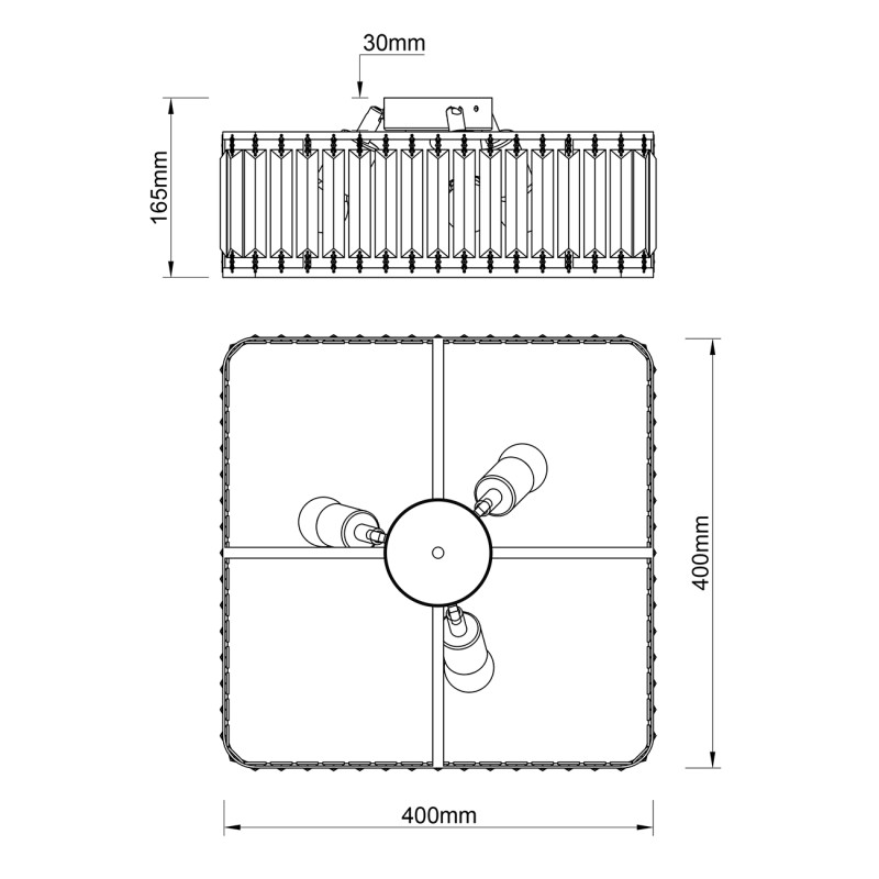 Купить с доставкой по Москве и России Накладная люстра Escada 2117/3