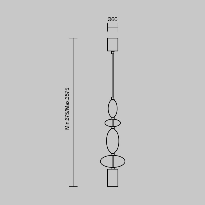 Купить с доставкой по Москве и России Подвесной светильник Maytoni MOD071PL-L8B3K2
