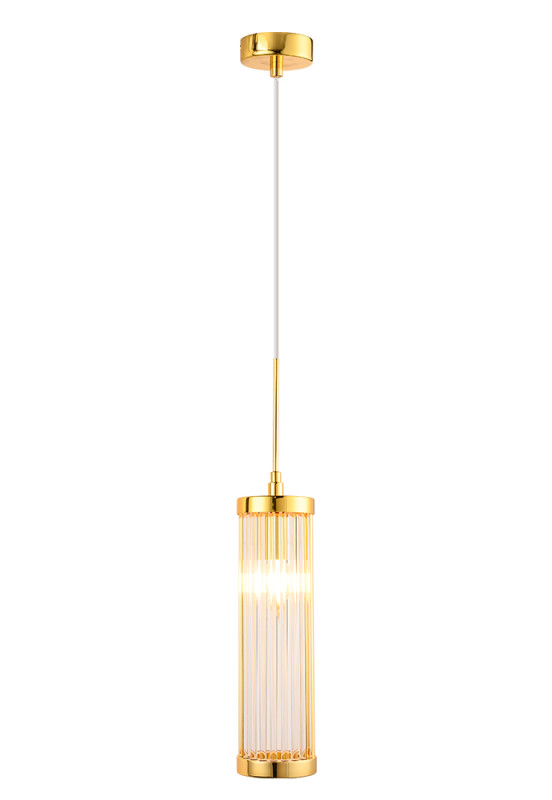 Подвесной светильник Crystal Lux TADEO SP1 D100 GOLD/TRANSPARENTE Купить Подвесной светильник Crystal Lux TADEO SP1 D100 GOLD/TRANSPARENTE