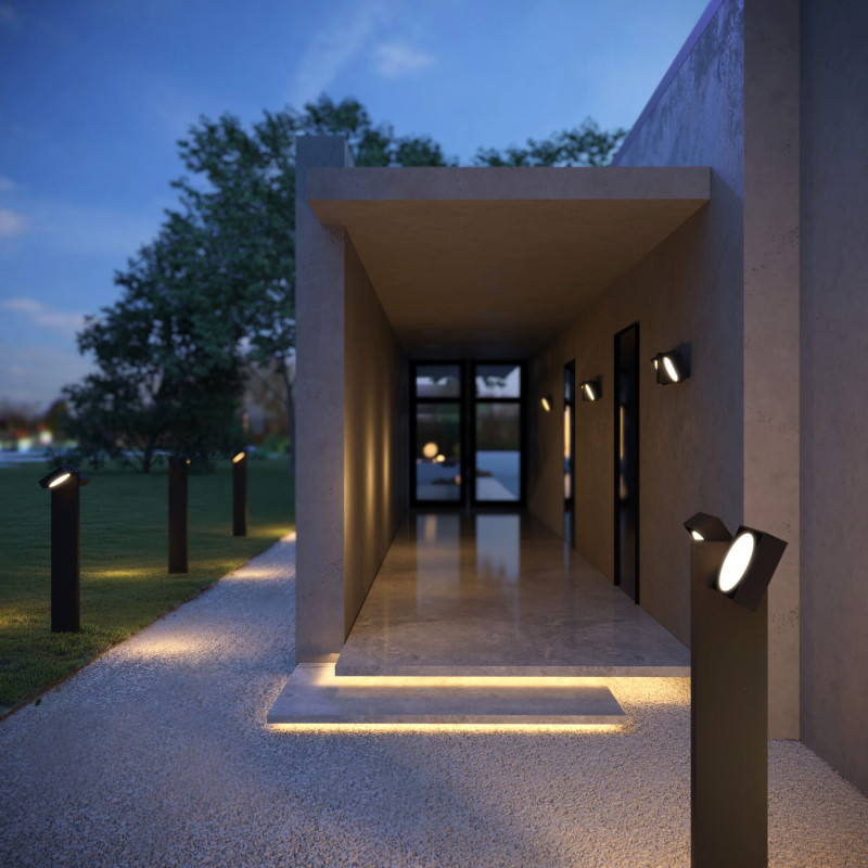 Цена на Садово-парковый светильник Elektrostandard Twin черный (35170/F)