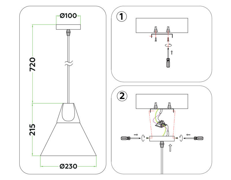 Подвесной светильник Ambrella Light TR8195 в интернет магазине Гет Лайт