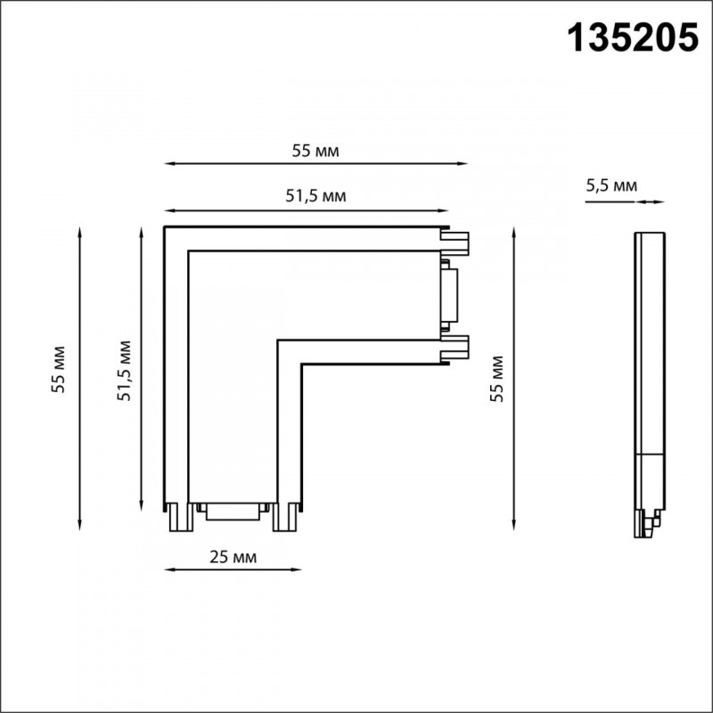 Коннектор Novotech 135205 в интернет магазине Гет Лайт