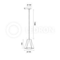 Купить Подвесной светильник LeDron 2517C