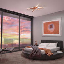 Накладной светильник Eurosvet 90133/6 розовое золото в интернет магазине Гет Лайт