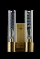 Купить Бра Crystal Lux OTONO AP2 BRASS/TRANSPARENTE
