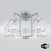 Фото Люстра на штанге Eurosvet 60123/5 хром Smart (60108/5)