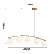 Купить с доставкой по Москве и России Подвесная люстра Favourite 4055-5P