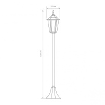 Купить Садово-парковый светильник Elektrostandard GL 1014F черный