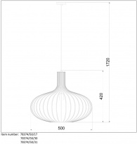 Подвесной светильник LUCIDE 78374/50/30 в интернет магазине Гет Лайт