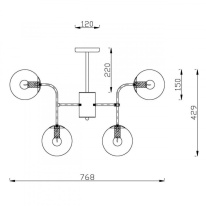 Люстра на штанге Vele Luce VL2214L08 в интернет магазине Гет Лайт