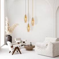 Цена на Подвесной светильник Eurosvet 50236/3 янтарный