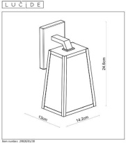 Цена на Светильник настенный LUCIDE 29828/01/30