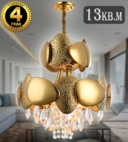 Подвесная люстра Natali Kovaltseva VALENCIA 91009/4C GOLD в интернет магазине Гет Лайт