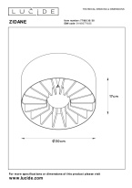 Цена на Накладной светильник LUCIDE 77185/30/30