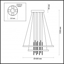 Подвесная люстра Odeon Light 3901/63L Цена на Подвесная люстра Odeon Light 3901/63L