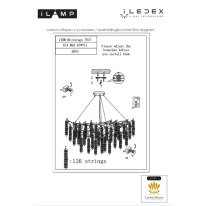 Купить Подвесная люстра iLamp 7007-D800 GD