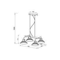 Цена на Подвесная люстра Vele Luce VL5822P04