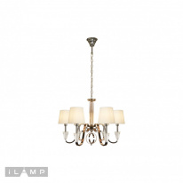 Подвесная люстра iLamp P2424-6 Nickel Фото Подвесная люстра iLamp P2424-6 Nickel