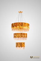 Фото Каскадная люстра AM Group Roberto Cavalli L800-600-400