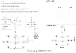 Подвесная люстра Crystal Lux REBECA SP5+10+5 NICKEL в интернет магазине Гет Лайт