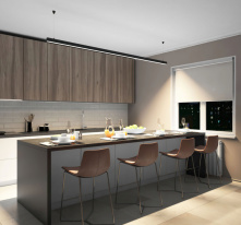 Купить с доставкой по Москве и России Линейный светильник Denkirs DK9254-BK