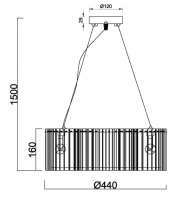 Подвесная люстра Vele Luce VL2173P05 в интернет магазине Гет Лайт