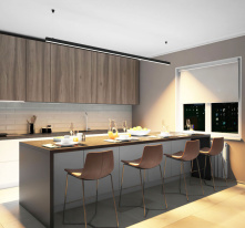 Купить с доставкой по Москве и России Линейный светильник Denkirs DK9253-BK