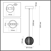 Подвесной светильник Odeon Light 5007/5LA Купить Подвесной светильник Odeon Light 5007/5LA