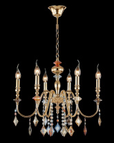 Купить Подвесная люстра Crystal Lux MERCEDES SP6 GOLD/COLOR