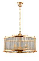 Фото Подвесная люстра Crystal Lux TADEO SP6 D600 GOLD/TRANSPARENTE