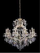 Фото Подвесная люстра Crystal Lux ISABEL SP11 GOLD/TRANSPARENT