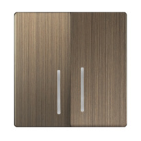 Фото Клавиша Werkel WL12-SW-2G-LED-CP (бронзовый)