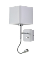 Бра Crystal Lux PACO AP2 CHROME/WHITE Фото Бра Crystal Lux PACO AP2 CHROME/WHITE