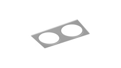 Фото Рамка SWG pro COMBO-1S2-WH