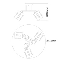 Накладная люстра Escada 1120/3PL в интернет магазине Гет Лайт
