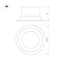 Купить Встраиваемый светильник Arlight 036621