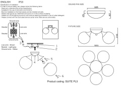 Купить Накладная люстра Crystal Lux SUITE PL5 BRONZE