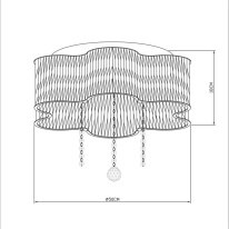 Накладная люстра ARTE Lamp A8565PL-4CL Накладная люстра ARTE Lamp A8565PL-4CL в интернет магазине Гет Лайт