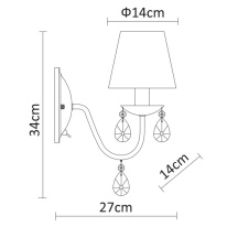Цена на Бра ARTE Lamp A9123AP-1CC