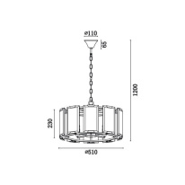 Купить с доставкой по Москве и России Подвесная люстра Vele Luce VL3004P05