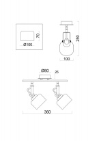 Купить Спот Freya FR5042CW-02B