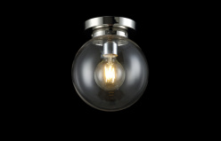 Цена на Накладной светильник Crystal Lux MARIO PL1 D200 NICKEL/TRANSPARENTE