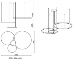 Купить Подвесная люстра Kink Light 08223,33P(3000K)
