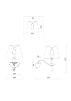Цена на Бра Freya FR2001WL-01G