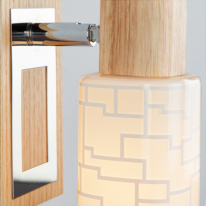 Купить Спот Eurosvet 20029/1 хром/светлое дерево