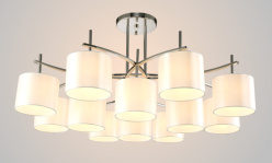 Цена на Люстра на штанге Crystal Lux SERGIO PL8+4 NICKEL