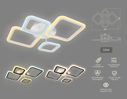 Купить с доставкой по Москве и России Накладная люстра Ambrella Light FA4382