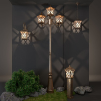 Садово-парковый светильник Elektrostandard Cassiopeya F черное золото (GL 1018F) Цена на Садово-парковый светильник Elektrostandard Cassiopeya F черное золото (GL 1018F)