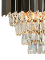 Купить Каскадная люстра Natali Kovaltseva DARIAN II 81448/8C GOLD BLACK