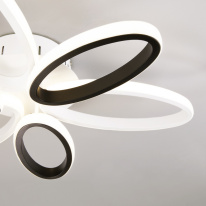 Купить Накладная люстра Eurosvet 90137/6 белый/чёрный